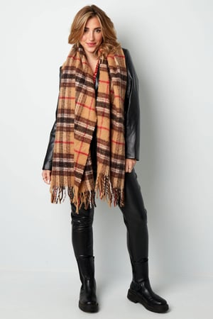 Scarf colorful check - orange h5 Picture3